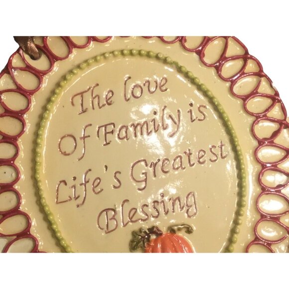Autumn “ The Love of Family is Life’s Greatest Blessings” Wall Plaque 2008 - Picture 1 of 6